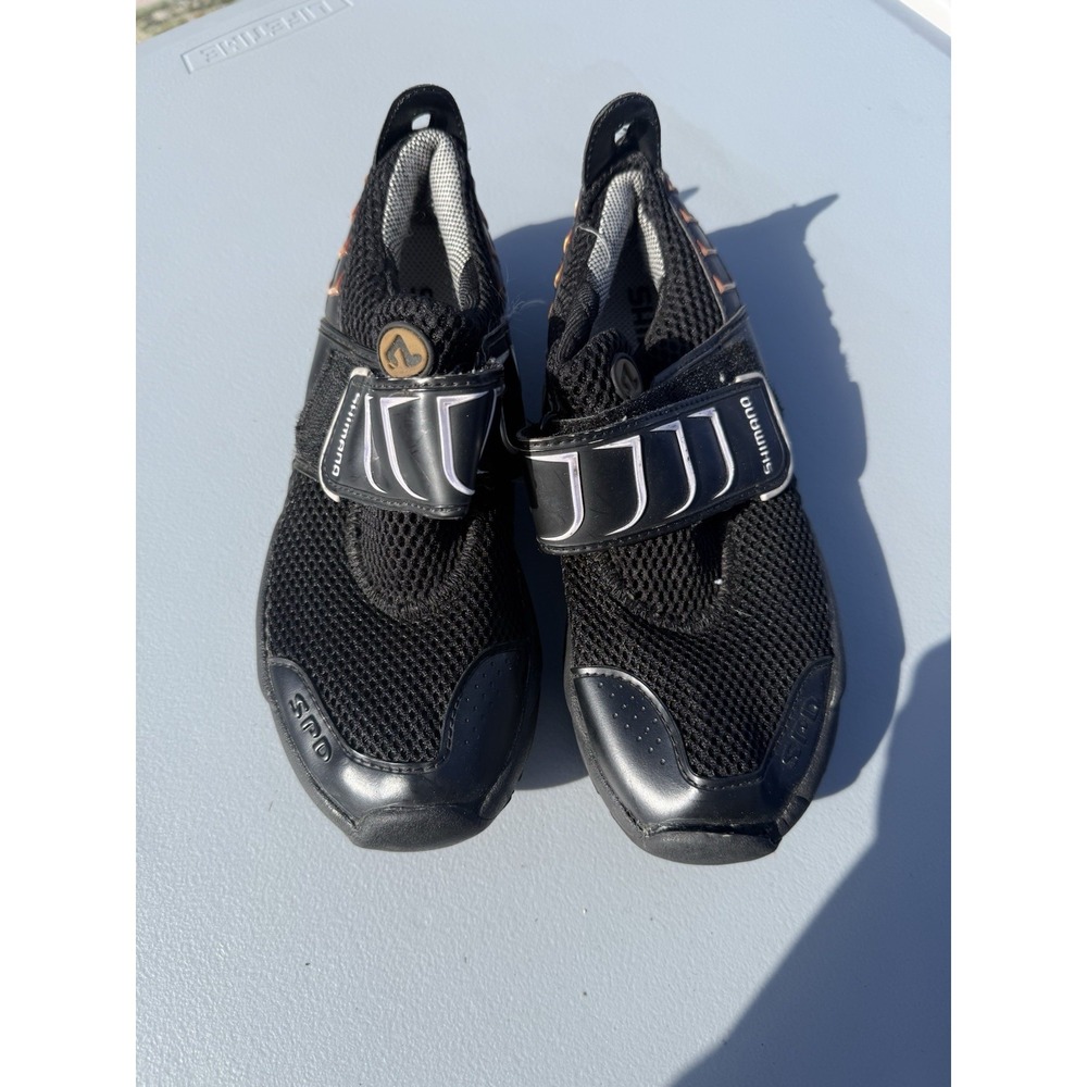 Shimano SPD Womens Black Mesh Slip On Strap Cycling Riding Shoes Size 5